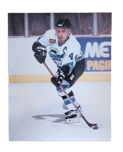 Hochwertiges Foto von Dieter Hegen im Trikot der Las Vegas Thunder