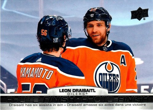 Leon Draisaitl Playerkarte 2021-22 Tim Hortons Fotofinish PF-11