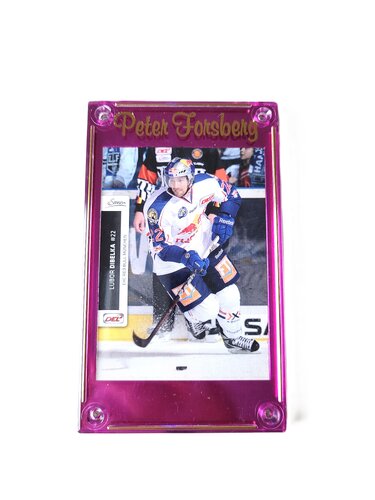 Schraubhalter 1/4 Inch für Sammelkarten mit Peter Forsberg Schriftzug