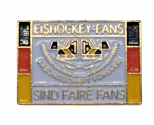 Eishockeypin „Faire Fans“ – Schmetterlingsverschluss Fan-Accessoire