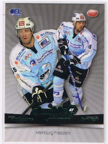DEL Playerkarte #DP06 – Andy Delmore & Francois Fortier, Hamburg Freezers