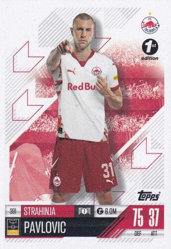 2024-25 Topps Match Attax #391 First Edition Pavlović Salzburg