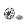 DEB - Doming Pin - Logo - schwarz-weiß
