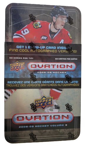 Upper Deck 2008-09 Ovation Tin Volume 3 Eishockey Box (50 Karten)