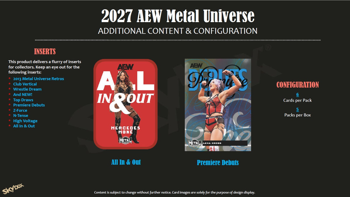 [VORBESTELLUNG] 2027 Upper Deck Skybox Metal Universe AEW Wrestling - Mass Blaster Box