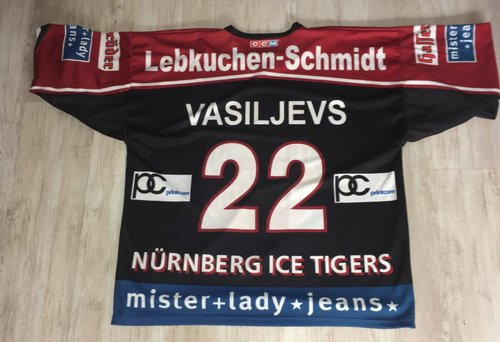 Play-off Trikot 2005 Herbert Vasiljevs Nürnberg Ice Tigers