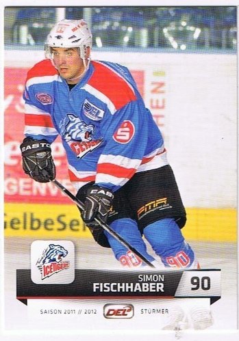 Playerkarte 2011/2012 #372  Simon Fischhaber Thomas Sabo Ice Tigers