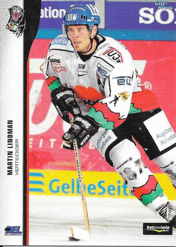 2005-06 DEL Playercards #8 Martin Lindman Augsburger Panther (Base Card)