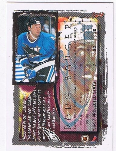 1996-97 Fleer NHL Picks #164 Doug Bodger San Jose Sharks (Base Card)