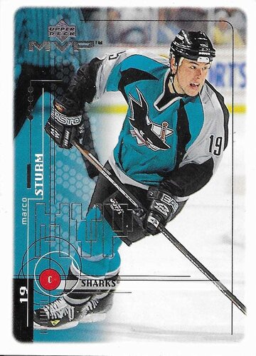 98-99 UD MVP #172 Marco Sturm San Jose (Base-Card)