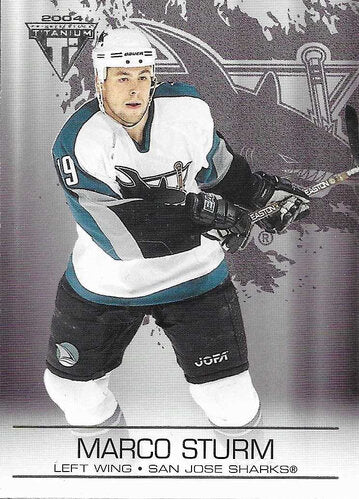 03-04 Titanium #90 Marco Sturm San Jose (Base-Card)