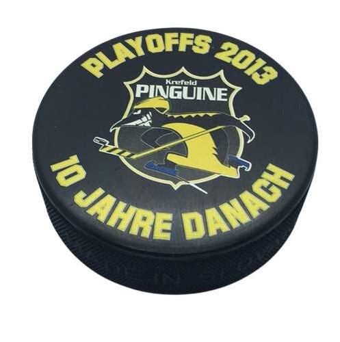 Eishockeypuck Krefeld Pinguine Playoffs 2013 - 10 Jahre danach