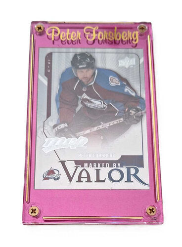 Upper Deck MVP 2008/2009 Peter Forsberg Marked by Valor im Schraubhalter