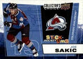 2008-09 Upper Deck Collector's Choice Stick-Ums #UMS11 Joe Sakic Colorado Avalanche