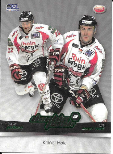 Stephan Julien & Ivan Ciernik Playerkarte 2007/2008 Double Pack Kölner Haie