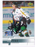 2000/2001 Upper Deck #018 Reemt Pyka – Augsburger Panther (Autograph Card)