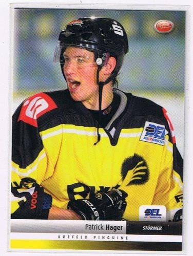Playerkarte Patrick Hager #211 – Krefeld Pinguine 2007/2008 DEL