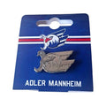 Adler Mannheim Logo Pin Silber offizielle Eishockey Anstecknadel Metall Praegung Fanartikel