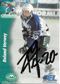 Powerplay 1999/2000 Playerkarte Roland Verwey Moskitos Essen signiert