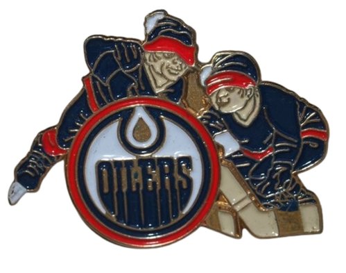 Eishockey Pin Edmonton Oilers – Spieler & Logo Motiv