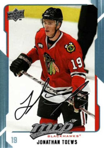 2008-09 Upper Deck MVP #61 Jonathan Toews Chicago Blackhawks