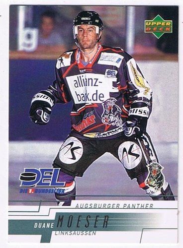 Duanne Moeser Playerkarte 2000/2001 – Upper Deck DEL #24 Panther