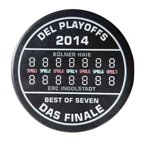 DEL Playoffs 2014 Finale Puck Kölner Haie ERC Ingolstadt