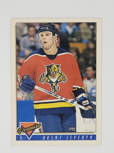 1993/1994 Topps Premier #392 Brent Severyn – Florida Panthers (Rookie Card)