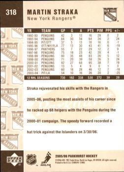 2005-06 Parkhurst #318 Martin Straka New York Rangers (Base Card)