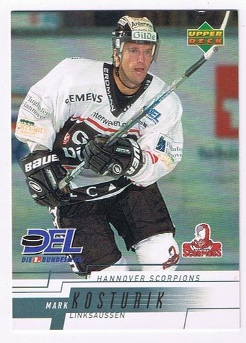 Playerkarte 2000/2001 Mark Kosturik Hannover Scorpions
