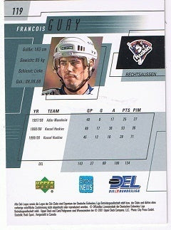 Playerkarte 2000/2001 #119 Francois Guay Kassel Huskies