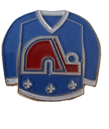 Eishockey Trikot Pin Quebec Nordiques Blau – 25x25 mm
