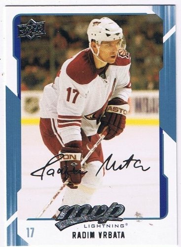 Upper Deck MVP 2008/2009 Radim Vrbata Lightning