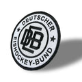 DEB Logo Aufnäher schwarz-weiß