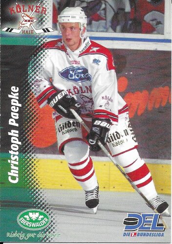 Playerkarte 1999/2000 #108 Christoph Paepke Kölner Haie