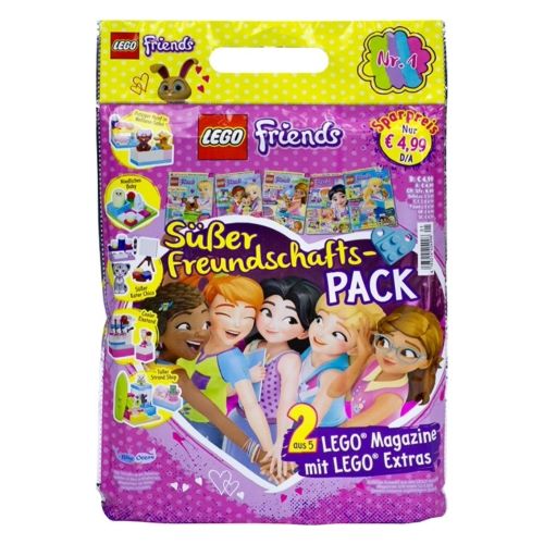 Blue Ocean LEGO Friends Wundertüte Süße-Freundschaft Pack Nr. 1 mit 2 Magazinen und originalen LEGO Extras
