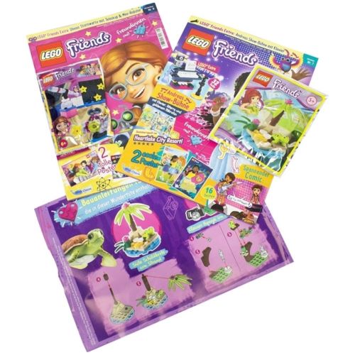 Blue Ocean LEGO Friends XXL Pack Beispiel für den Inhalt mit Magazinen und Spielsets