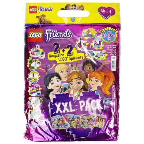 Blue Ocean LEGO Friends XXL Pack Nr 1 Überraschungstüte mit 2 Magazinen und 2 LEGO Spielsets