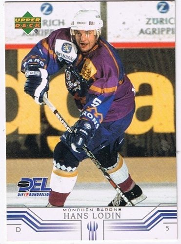 DEL Playerkarte 2001/2002  #186 Hans Lodin München Barons