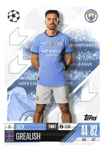 Playerkarte 2024/25 Topps Match Attax #21 Jack Grealish –  Manchester City