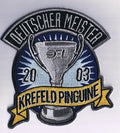 Stickabzeichen Deutscher Meister 2003 Krefeld Pinguine