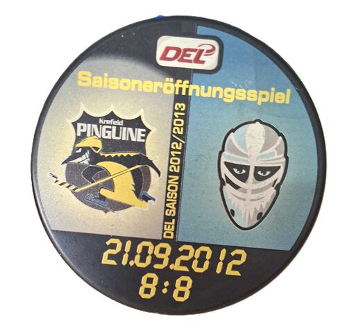 Eishockeypuck Saisoneröffnung 2012/2013 Krefeld vs Hamburg 21.09.2012
