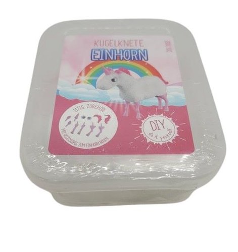 Kugelknete Einhorn 20g + 11 Teiliges Zubehörset
