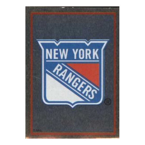 1995-96 Panini NHL Sticker #107 New York Rangers (Silber / Logo)