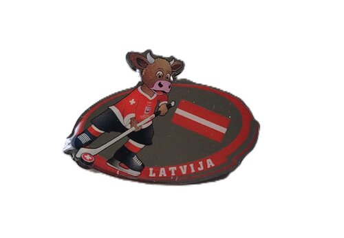 Eishockeypin Lettland WM 2009 – Offizieller Event-Pin mit Butterflyverschluss