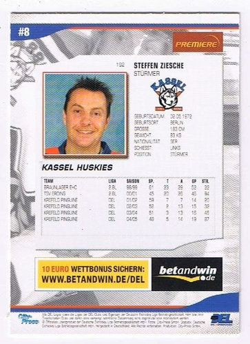 Playerkarte 2005/2006 #192 Steffen Ziesche Kassel Huskies