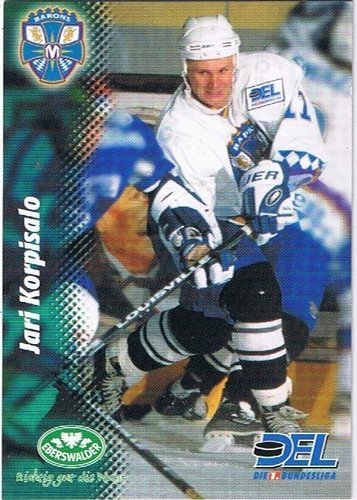 Jari Korpisalo Playerkarte 1999/2000 München Barons PowerPlay