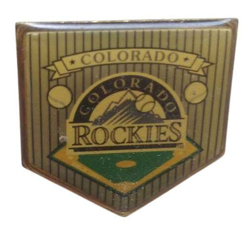 Colorado Rockies Baseball Wimpel Pin mit Butterflyverschluss Offizieller MLB Fanartikel für Sammler