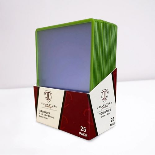 Collectors Concept Toploader 3x4 Zoll 35pt in Grün als 25er Packung für Sammelkarte