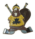 Kanadischer Biber mit Eishockeyschläger Pin – Kanada Hockey Fanpin